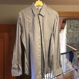 Blue button down